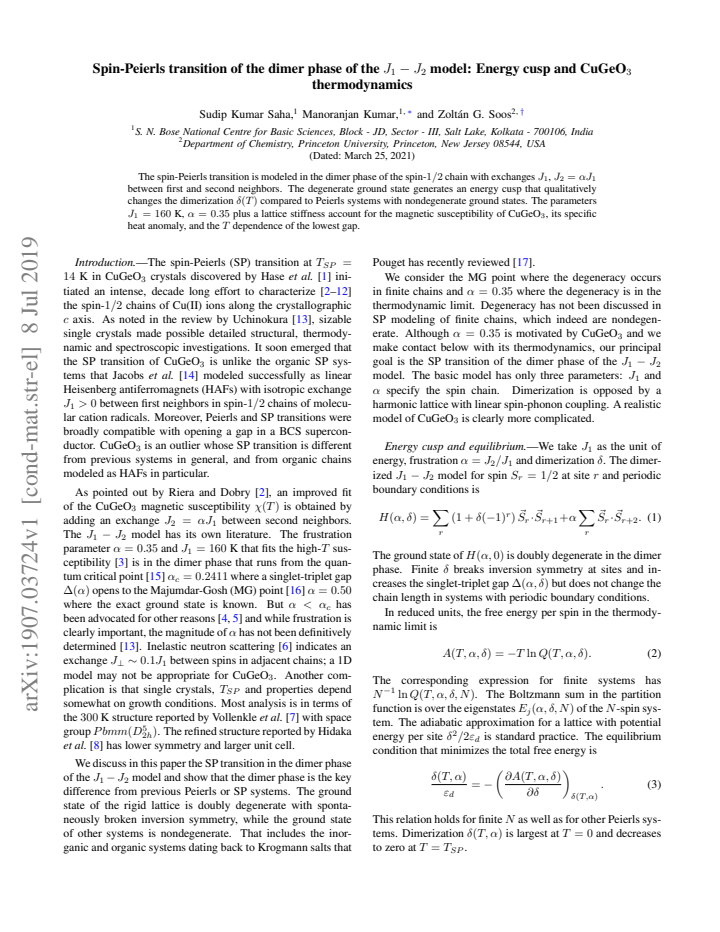 First page
