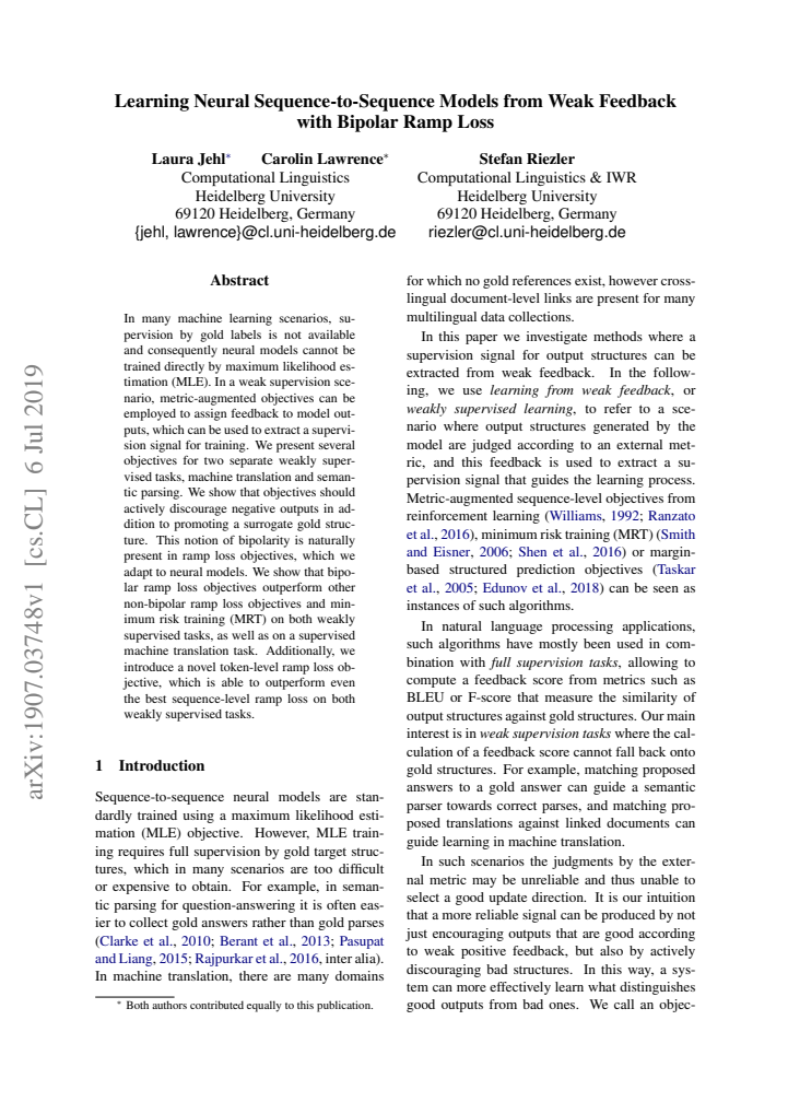 First page
