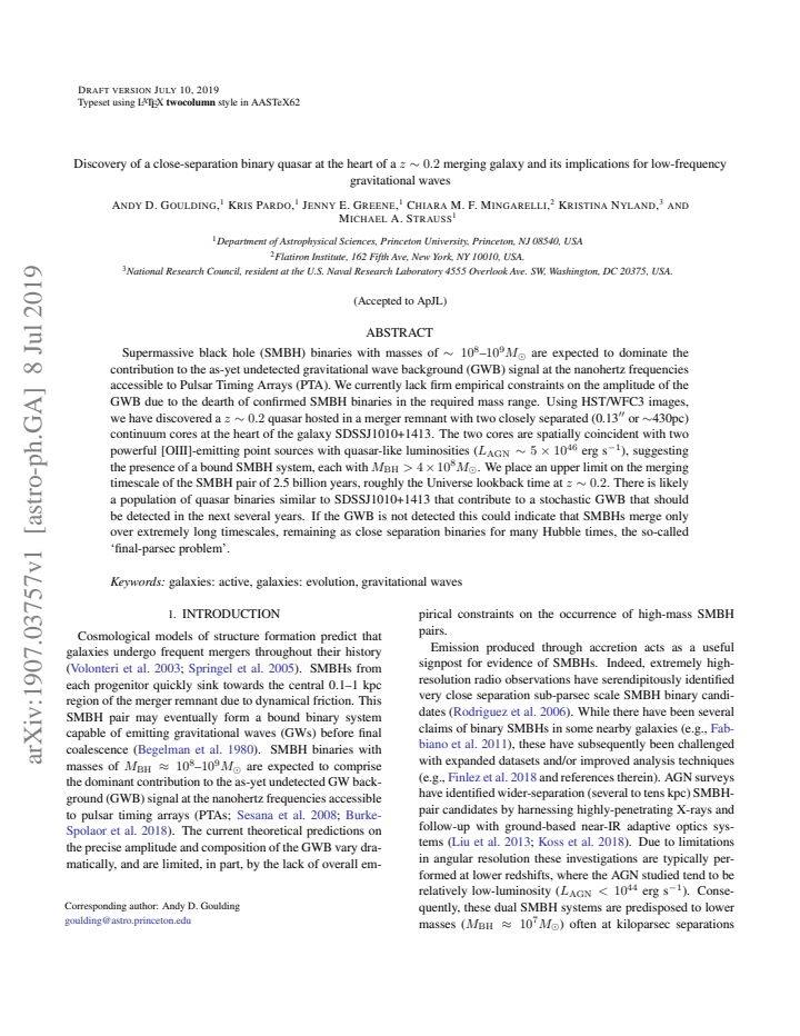 First page