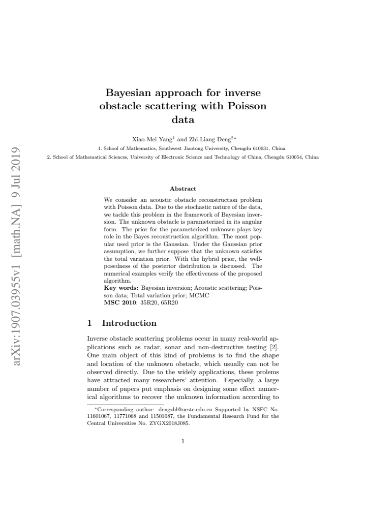 First page