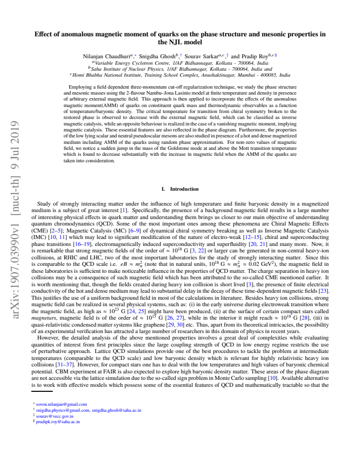 First page