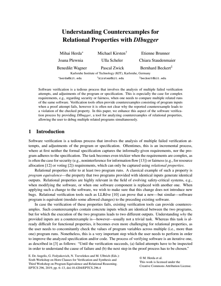 First page