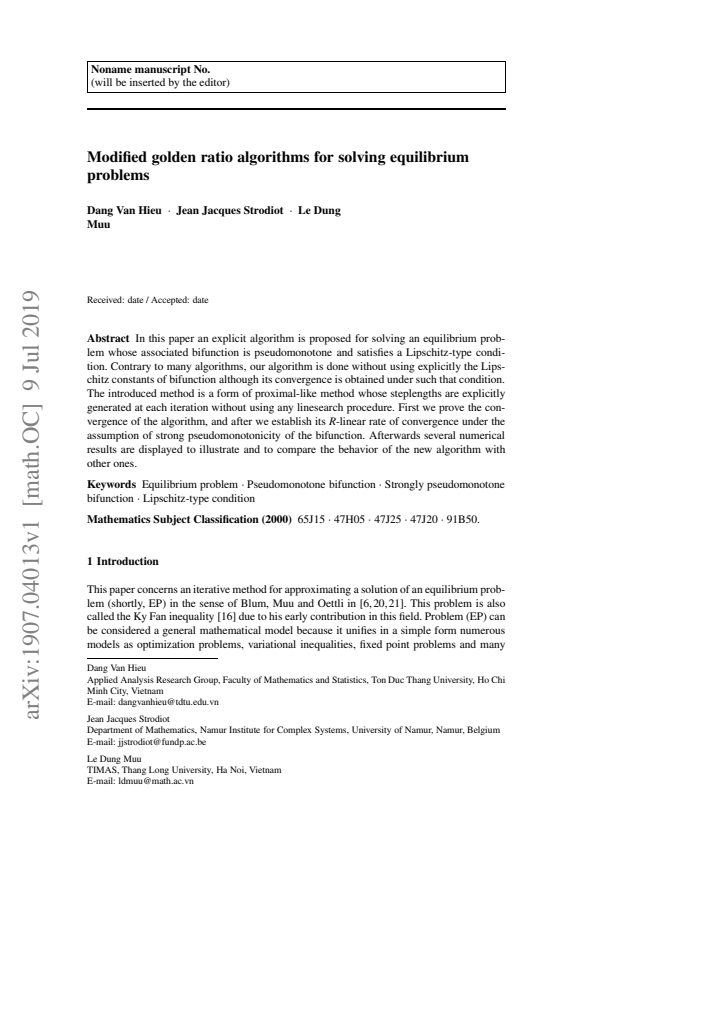 First page