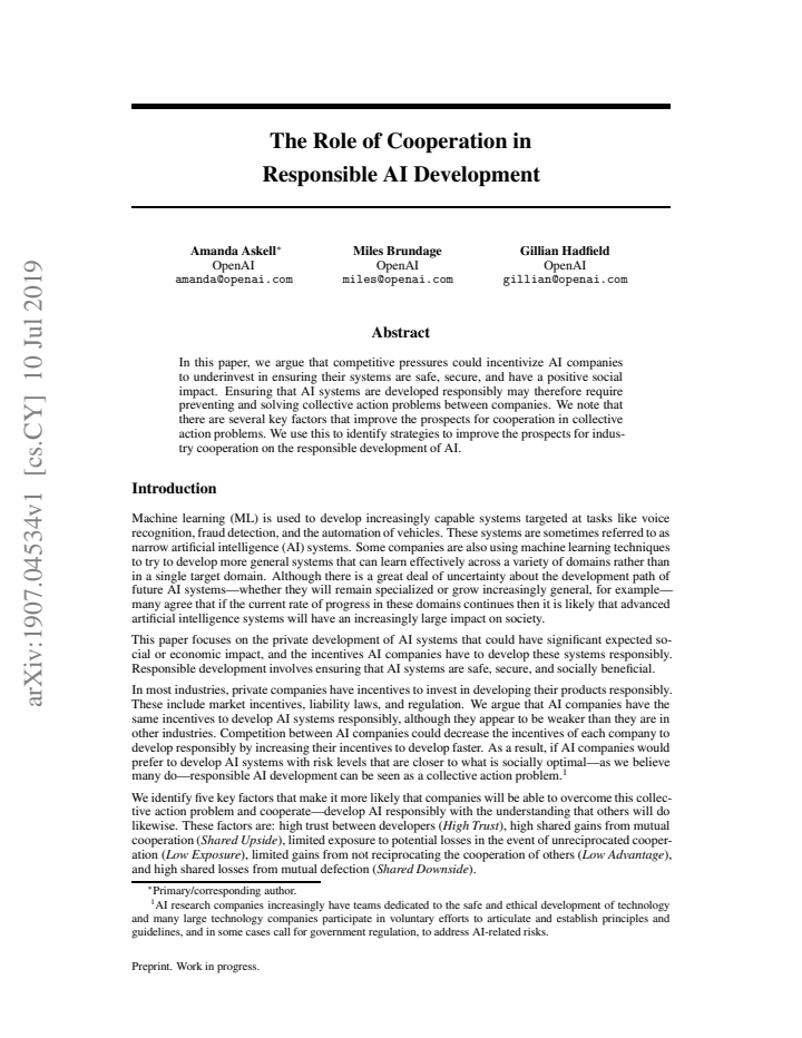 First page