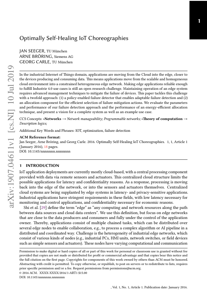First page