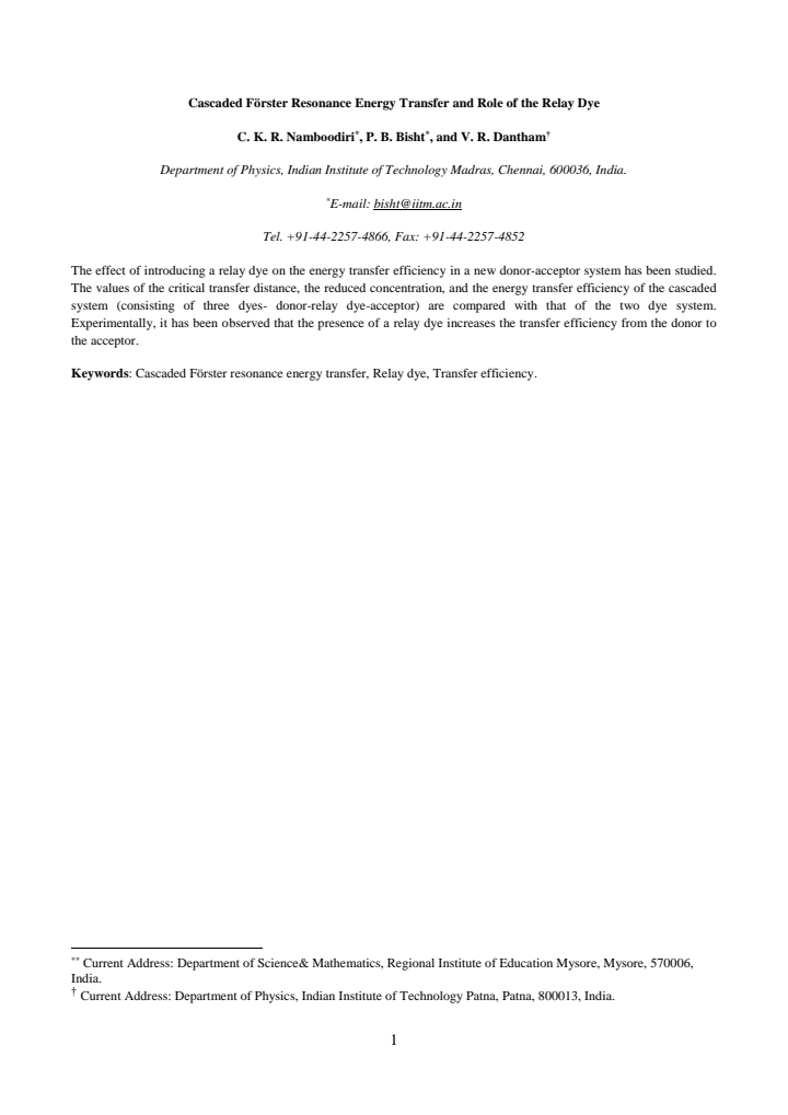 First page