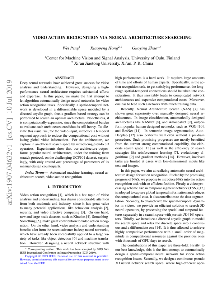 First page
