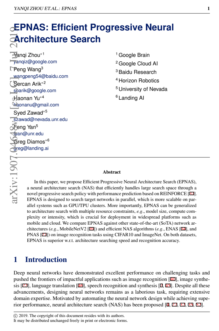First page