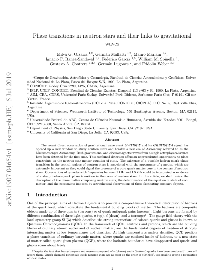 First page