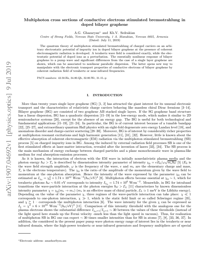 First page