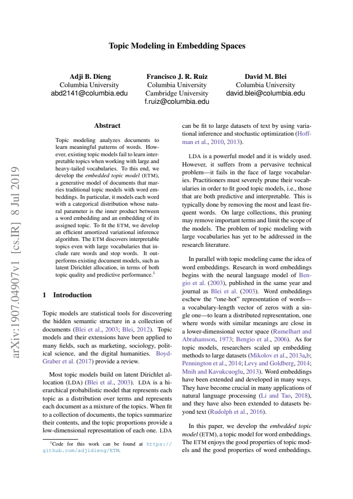 First page