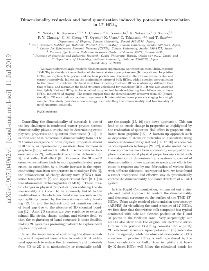 First page