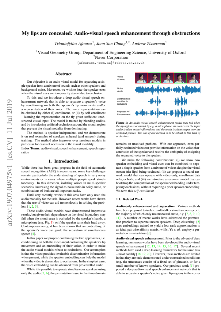 First page