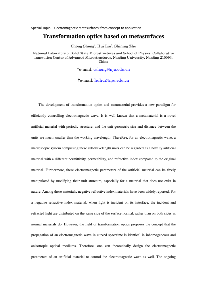 First page