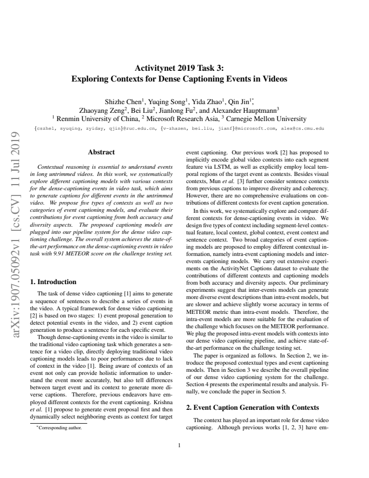First page