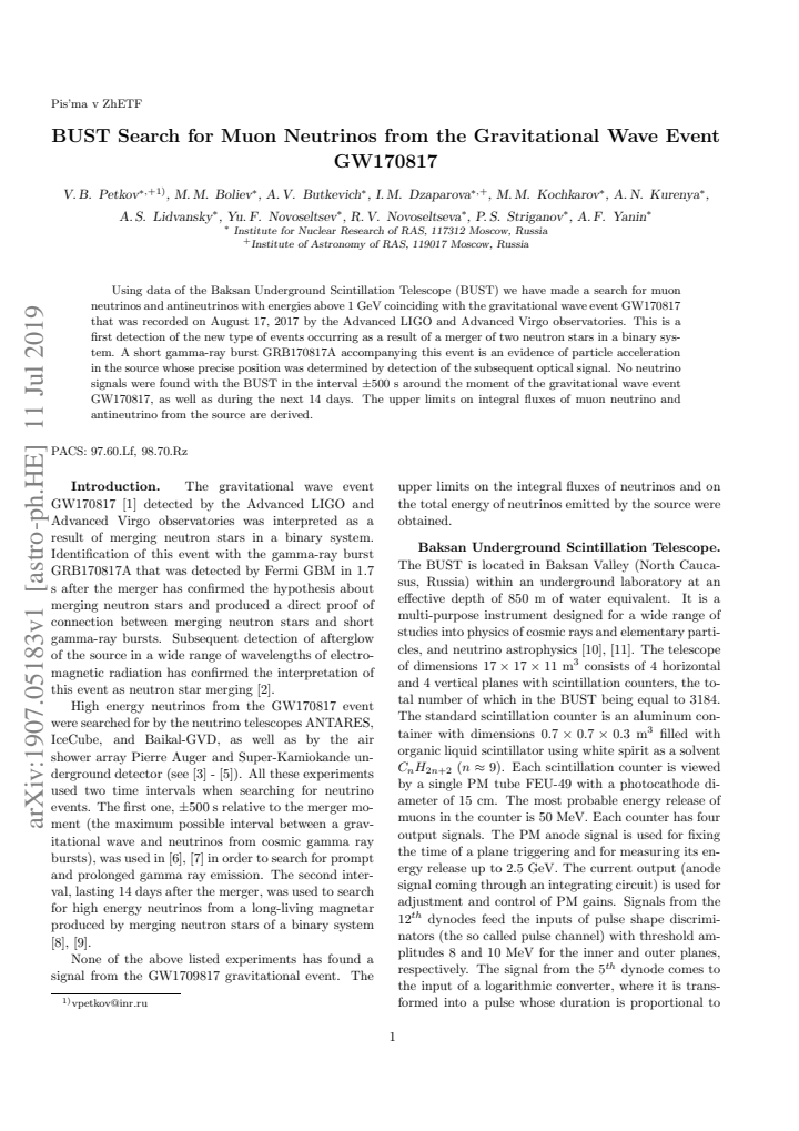 First page