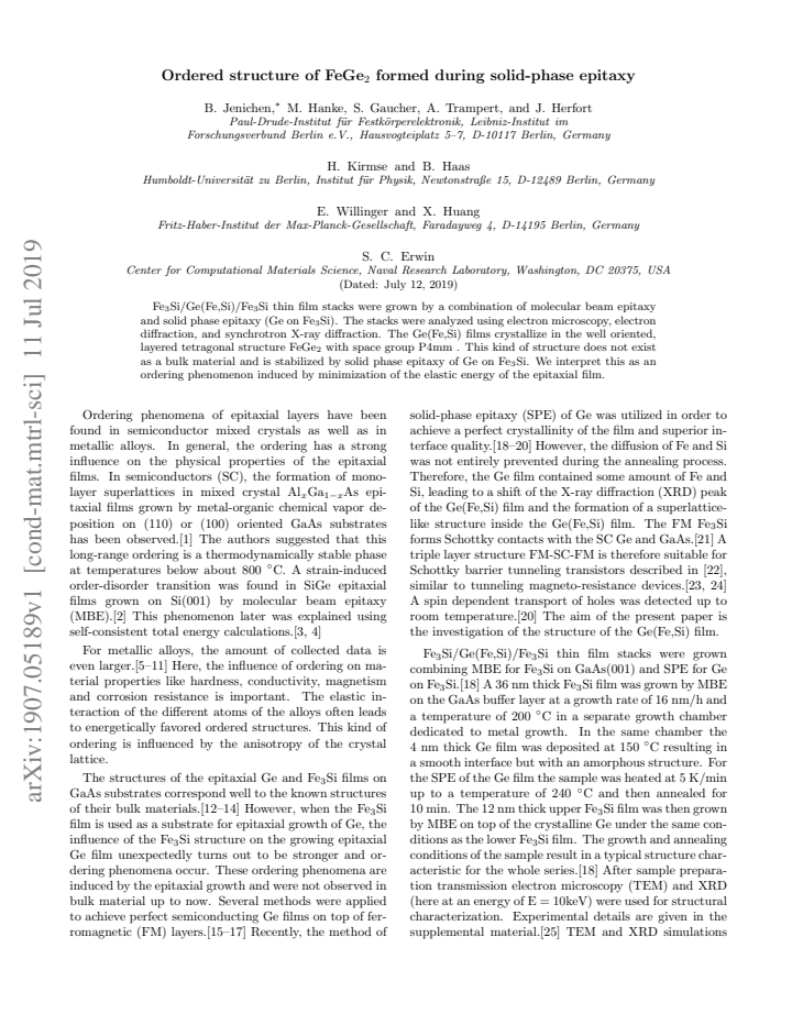 First page