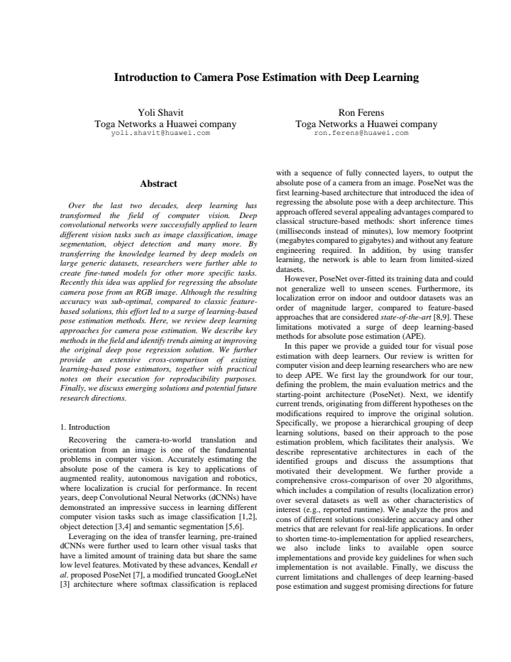 First page