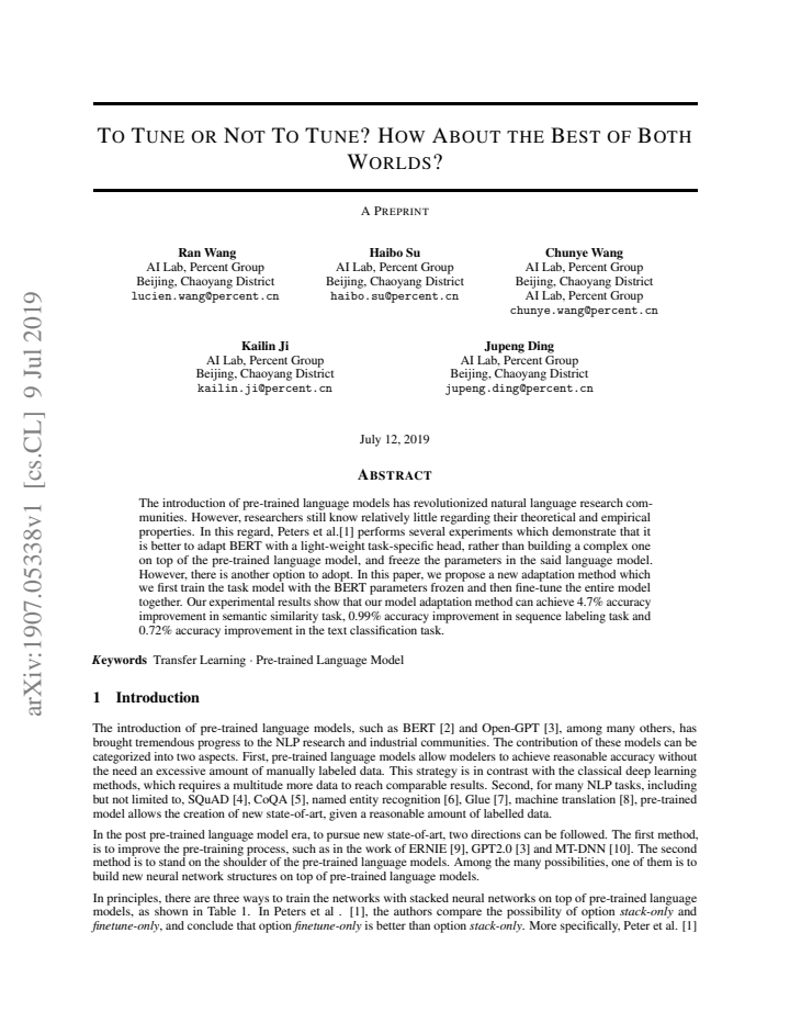 First page