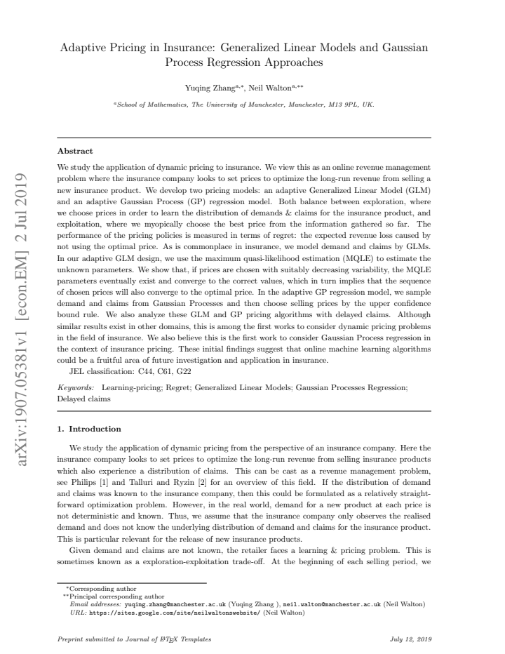First page