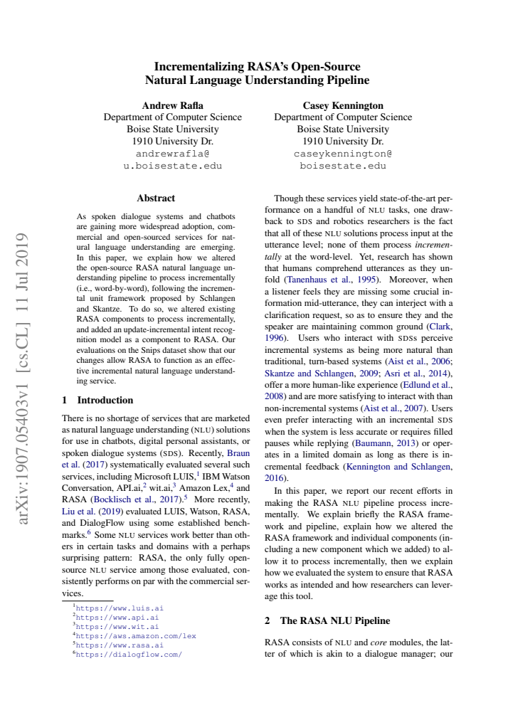 First page