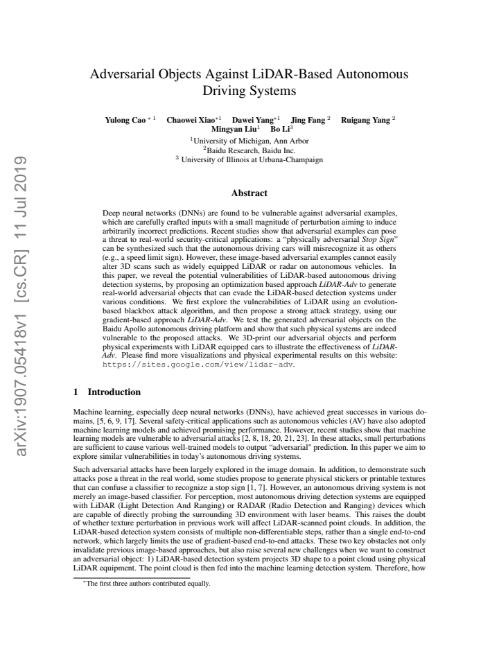 First page