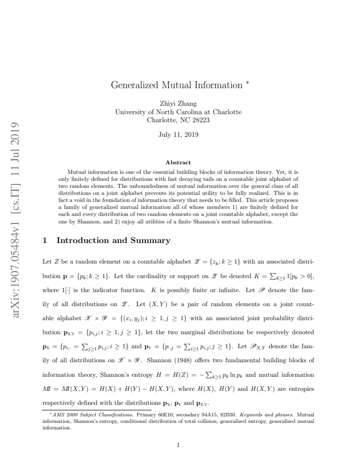 First page