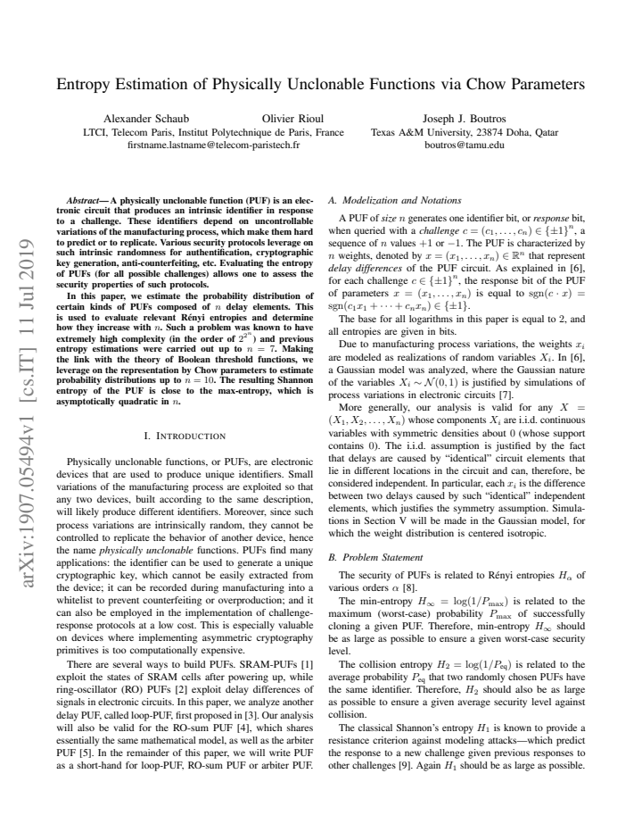 First page
