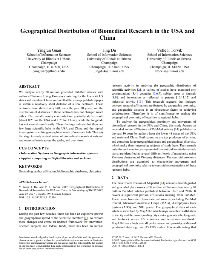 First page