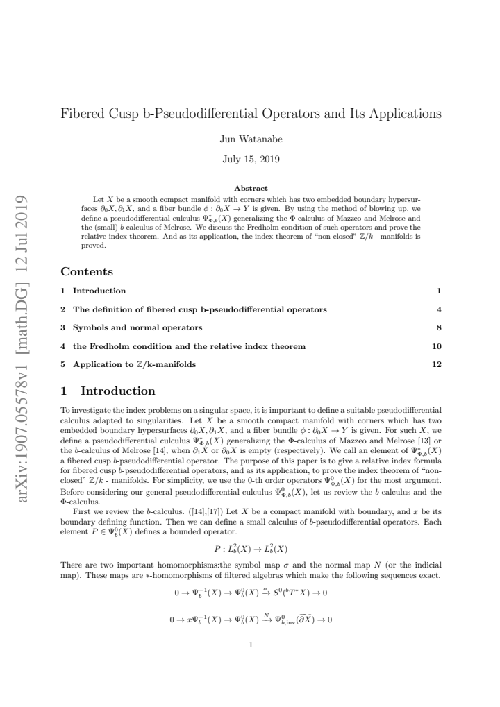 First page