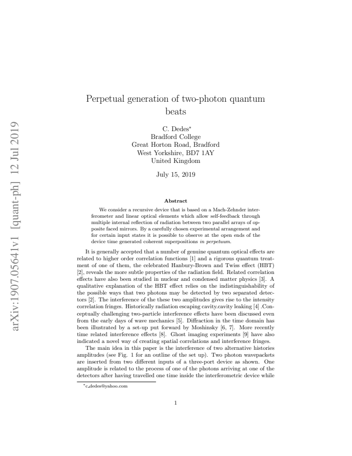 First page