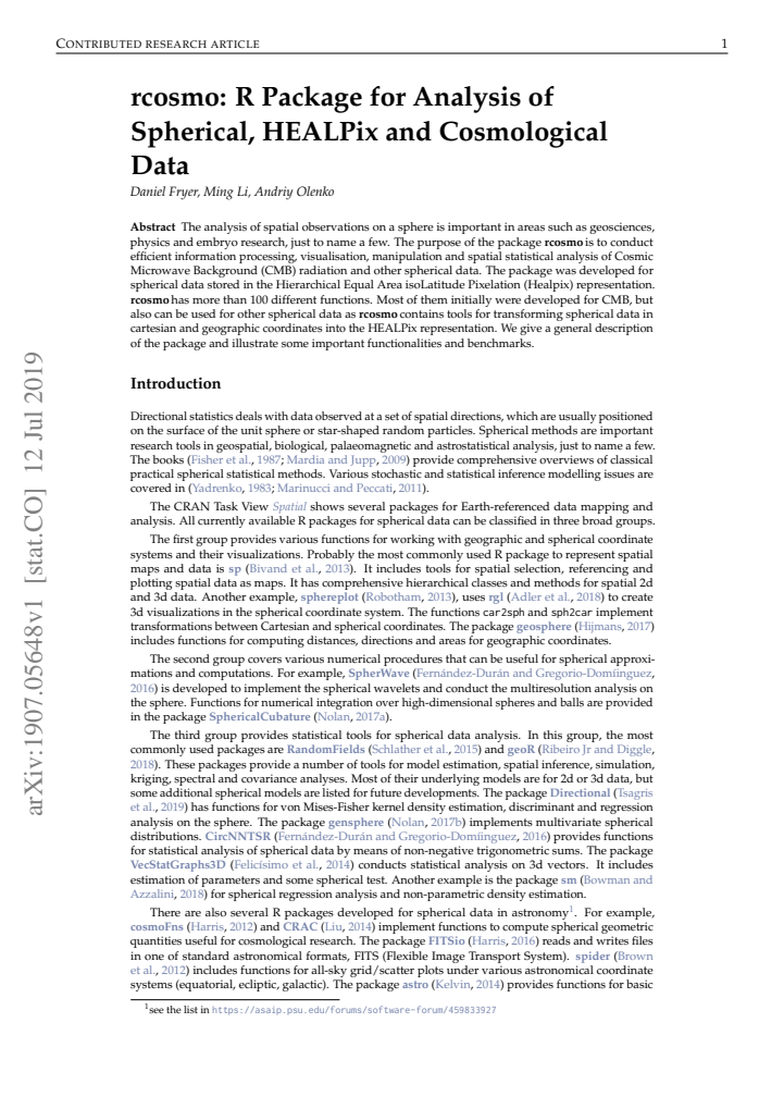 First page