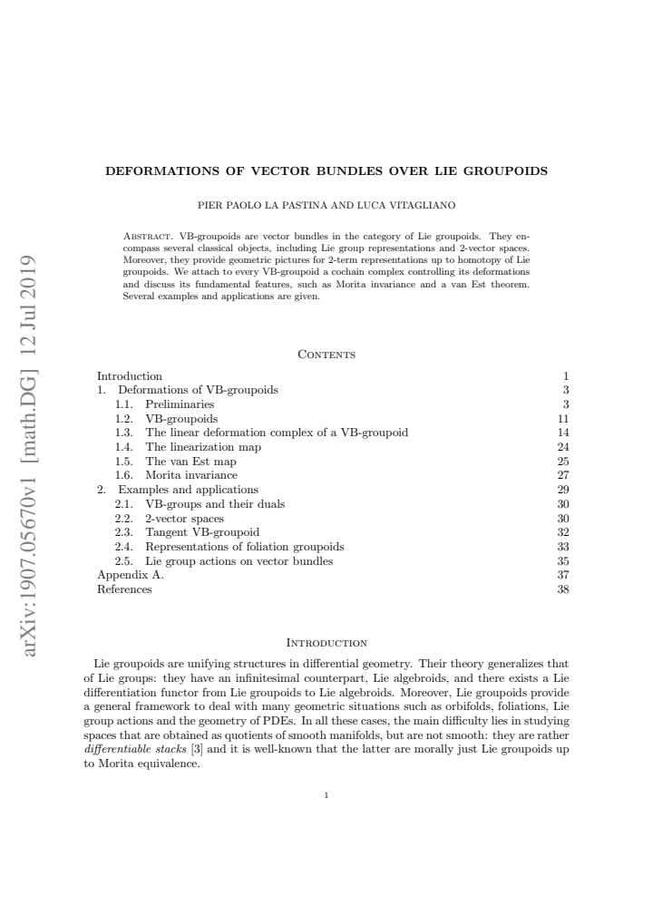 First page