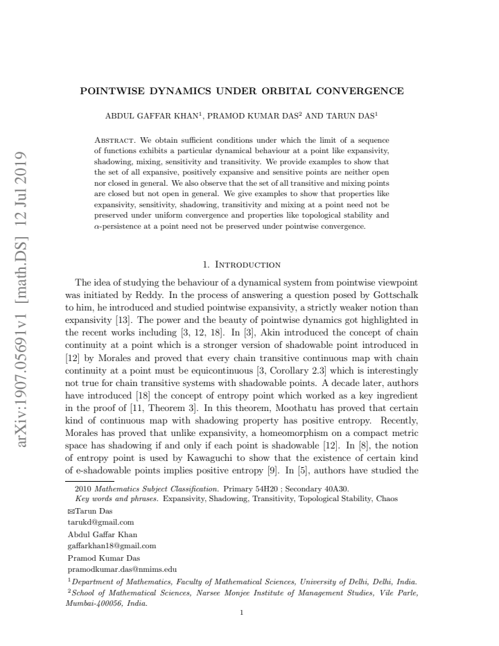 First page
