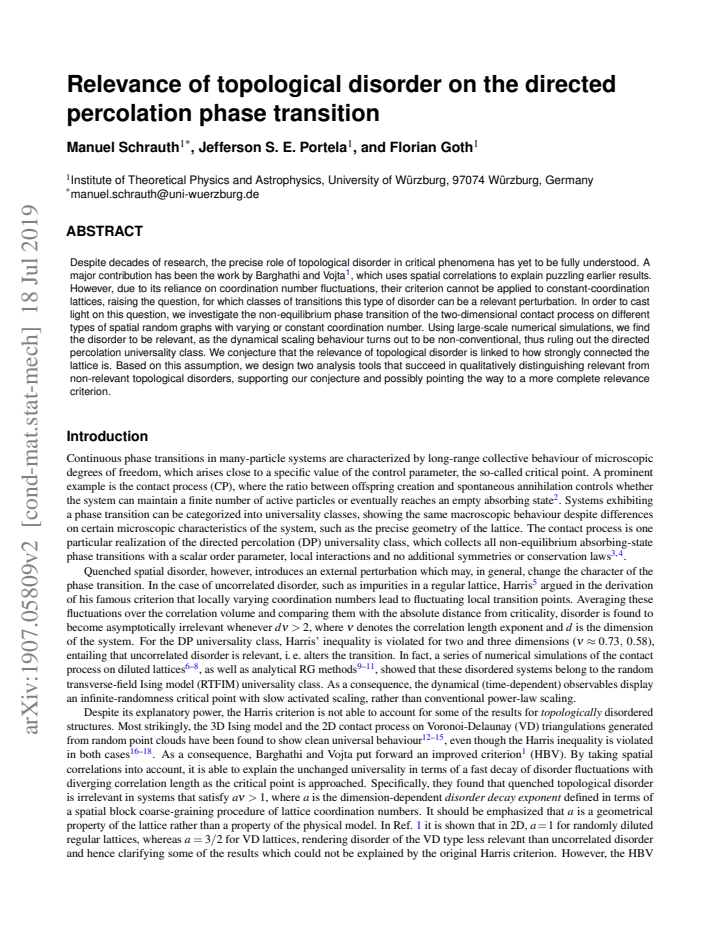 First page