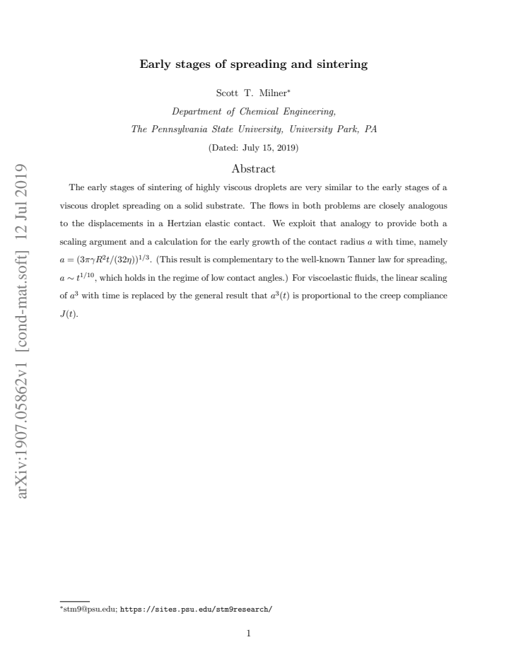 First page
