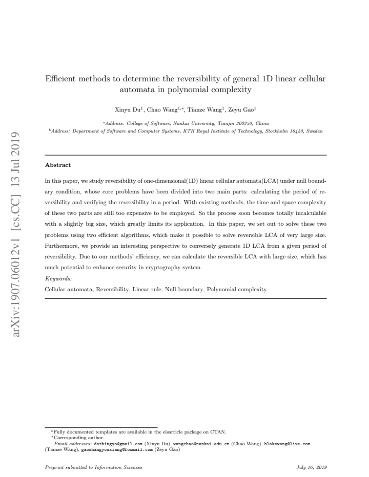 First page