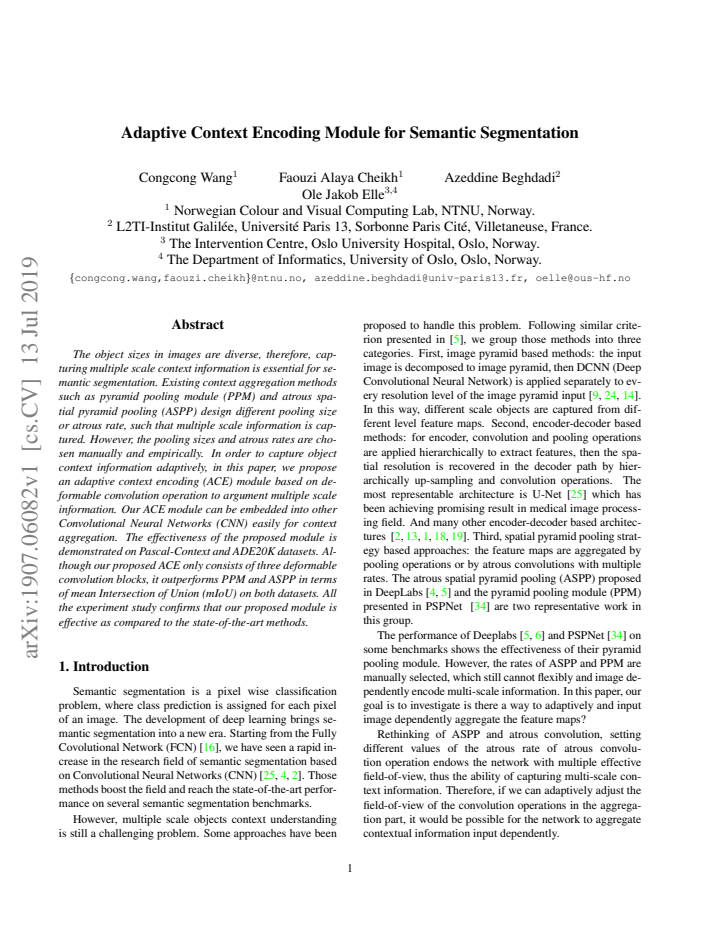 First page