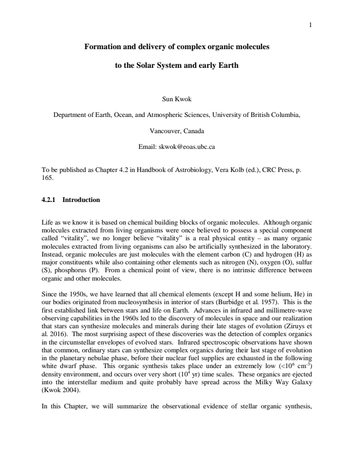 First page