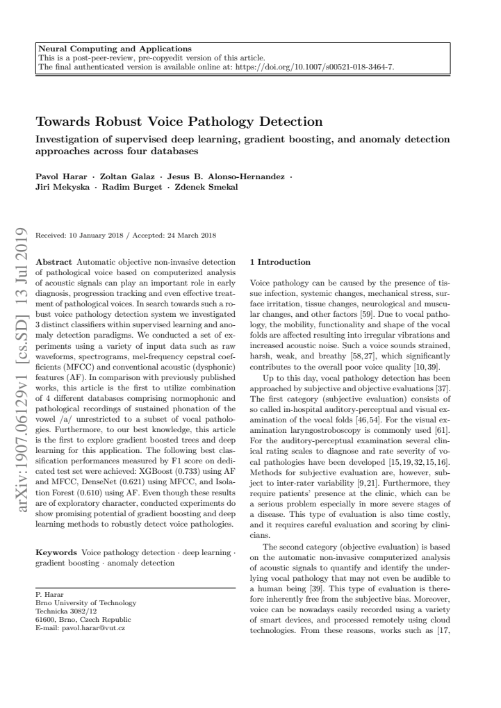 First page