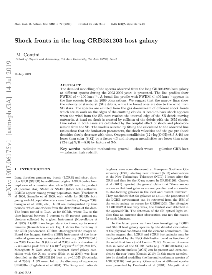 First page