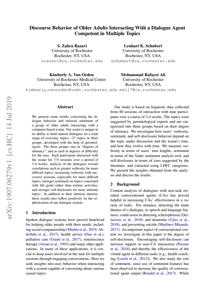 First page