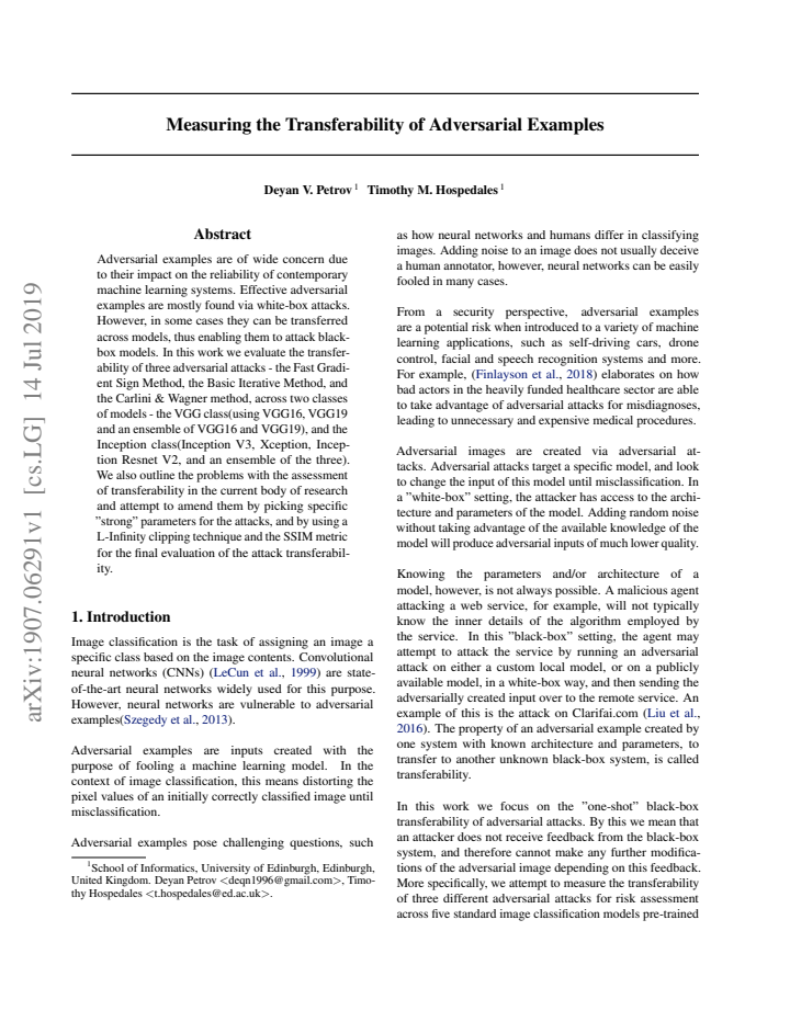 First page