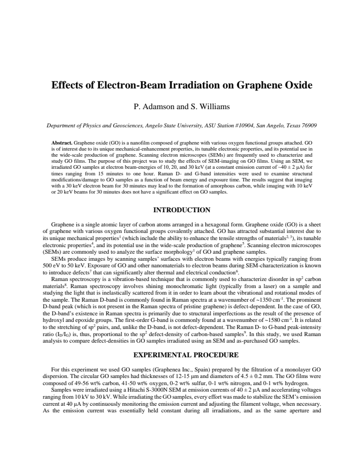 First page