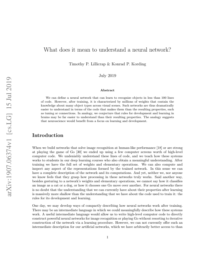 First page
