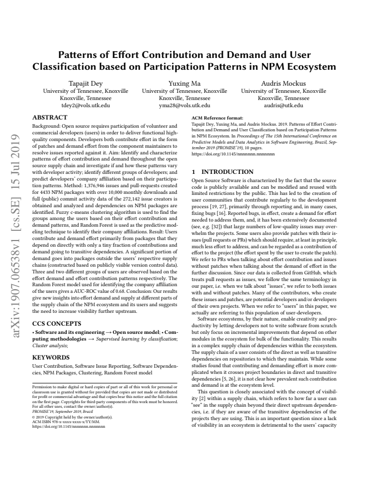 First page