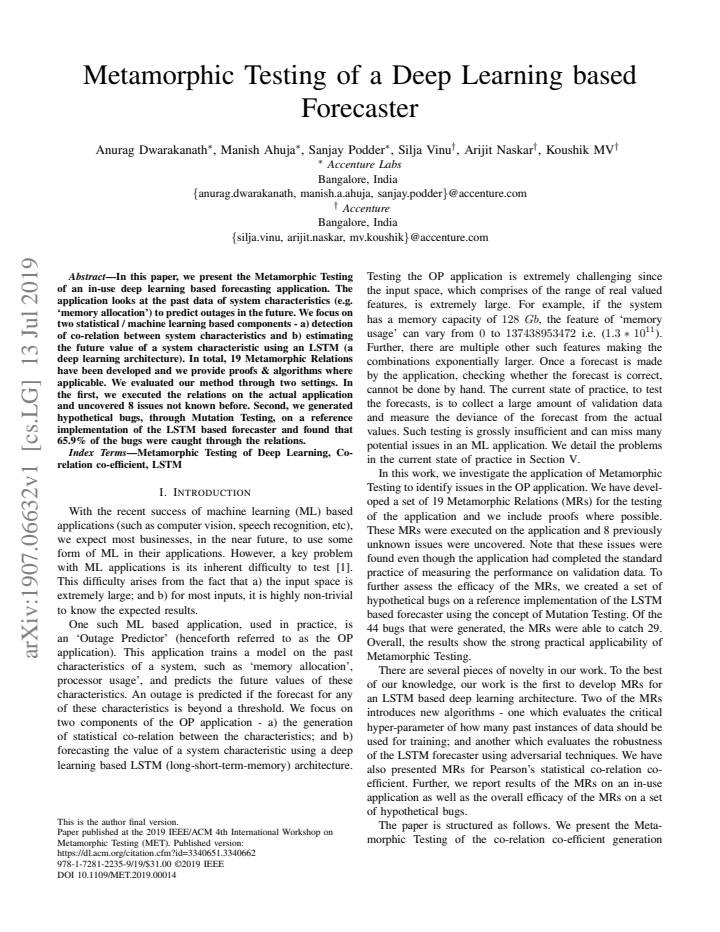 First page