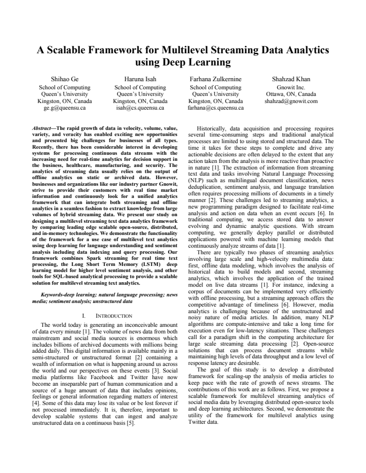 First page