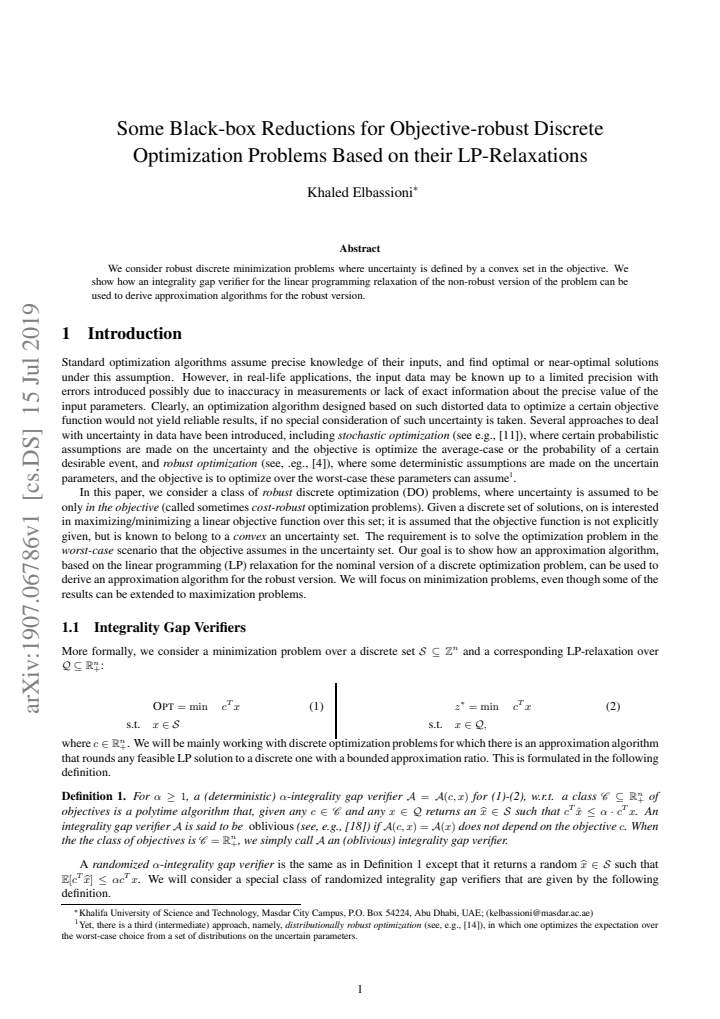 First page