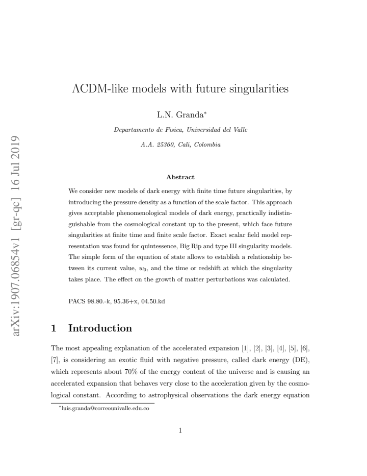 First page